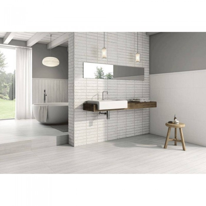 Плитка Ibero Mediterranea WHITE REC-BIS 11×1000×290 под бетон