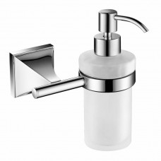 Дозатор для рідкого мила Devit Classic 6030151 з тримачем хром/білий