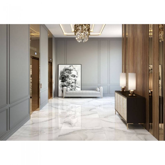 Керамограніт Almera Ceramica (Spain) Harvey White Polished 120x120 см