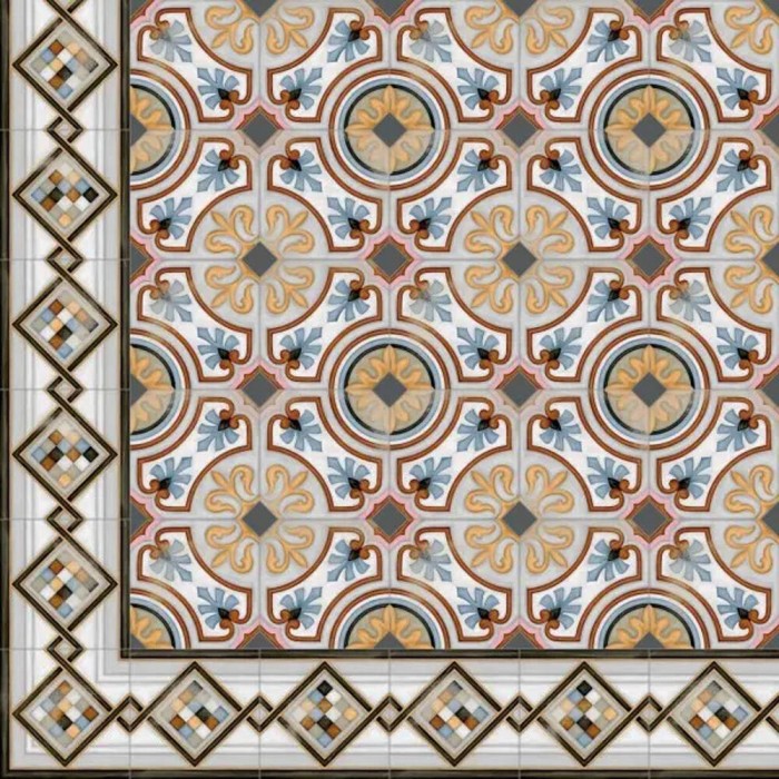 Плитка Vives Vodevil POMBO-3 MULTICOLOR декор 8×200×200