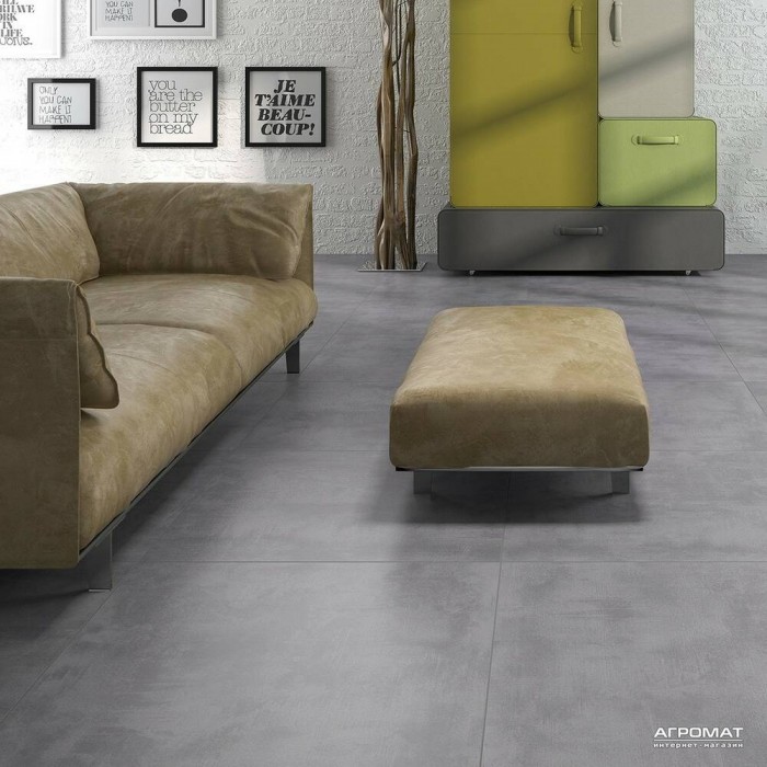 Керамограніт Geotiles Cemento Gris Rect 60x60 см