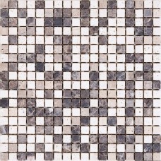 Мозаїка Mozaico De Lux K-Mos Travertino Mix Emperador 30,5х30,5 см