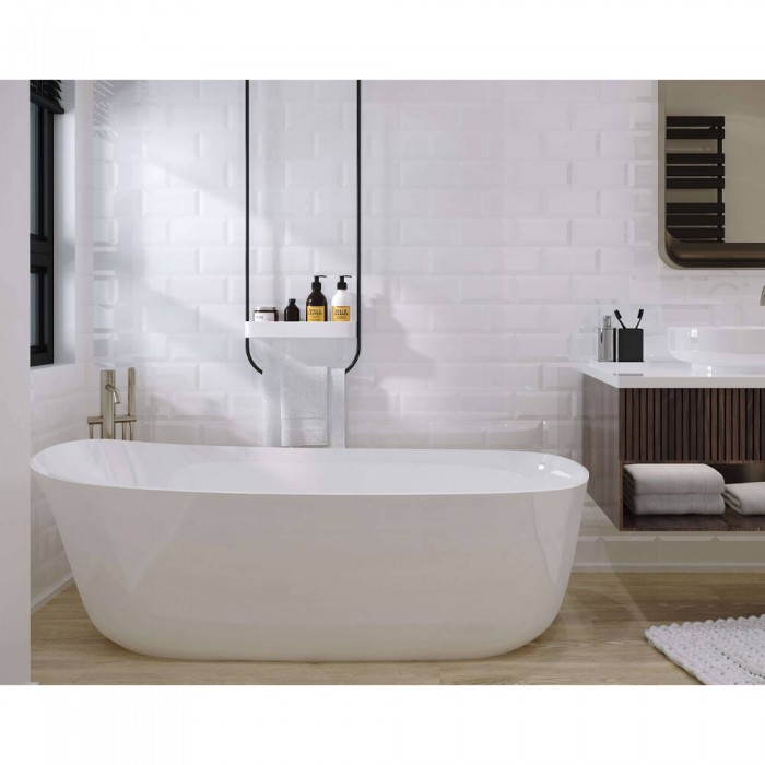 Плитка GOLDEN TILE Metrotiles белый 460051 8×200×100