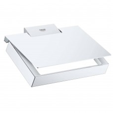 Тримач для туалетного паперу Grohe Selection Cube 40781000 з кришкою хром