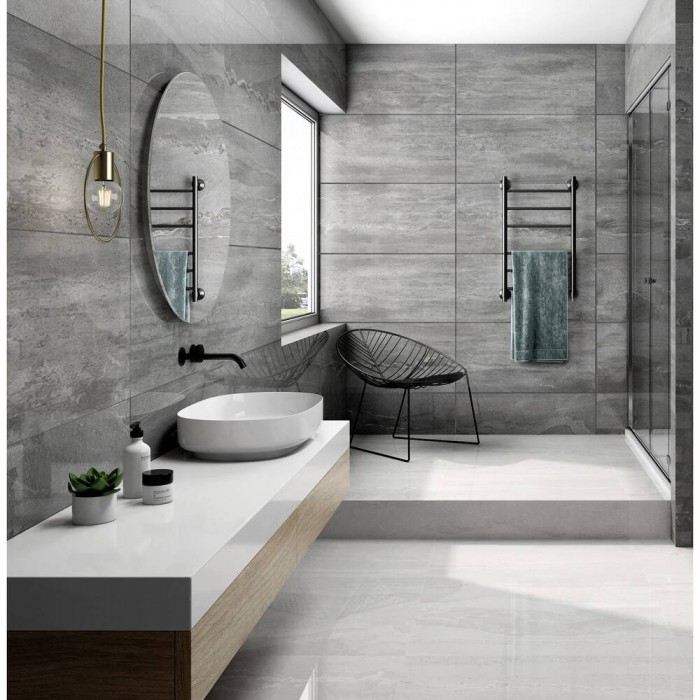Керамограніт Termal Seramik Fossil Dark Grey Full Lappato 60x120 см