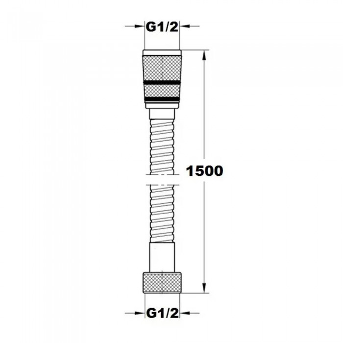 Душовий шланг Devit 21155H 1,5 м