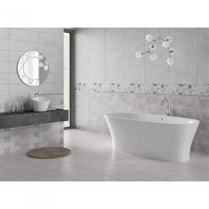Плитка Cersanit Snowdrops GREY 9×600×200 под бетон