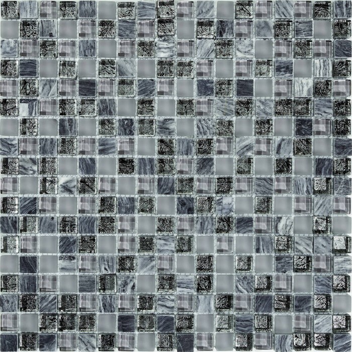 Мозаїка Mozaico De Lux T-Mos DF02+G04+Marble (L) 30х30 см