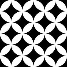 Керамограніт Mayolica District Circles Black 20x20 см