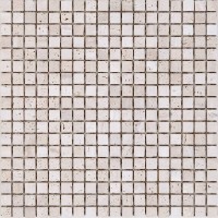 Мозаїка Mozaico De Lux K-Mos Travertino T.U. Bianco 30,5х30,5 см