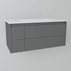 Тумба з раковиною Devit Laguna 0022110A підвісна 100 см антрацит