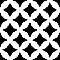Керамограніт Mayolica District Circles Black 20x20 см