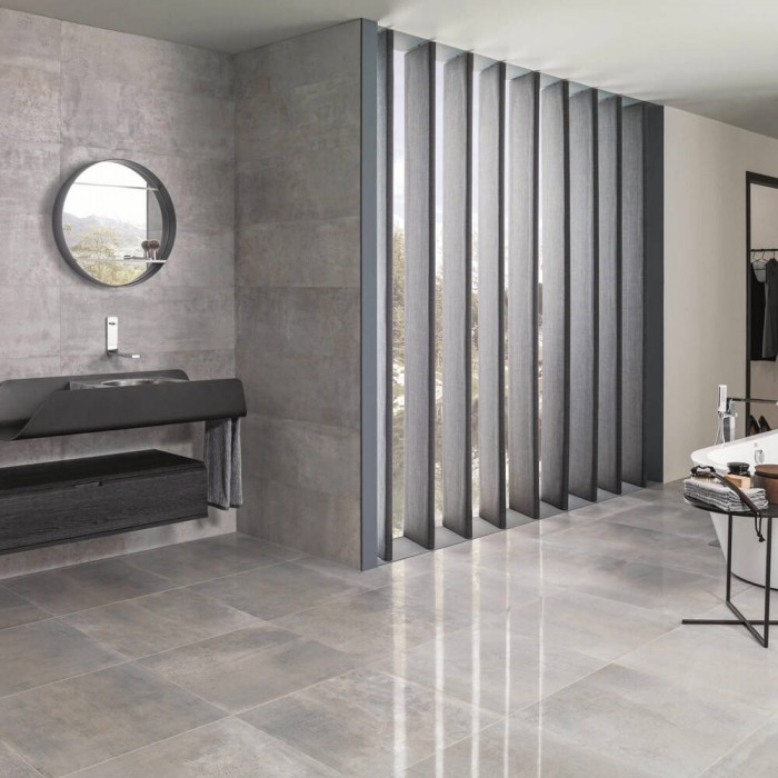Керамогранит VENIS METROPOLITAN ANTRACITA 11×800×800 под бетон