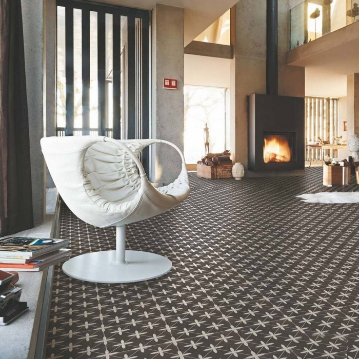 Напольная плитка Dual Gres Chic POOLE BLACK 10×450×450