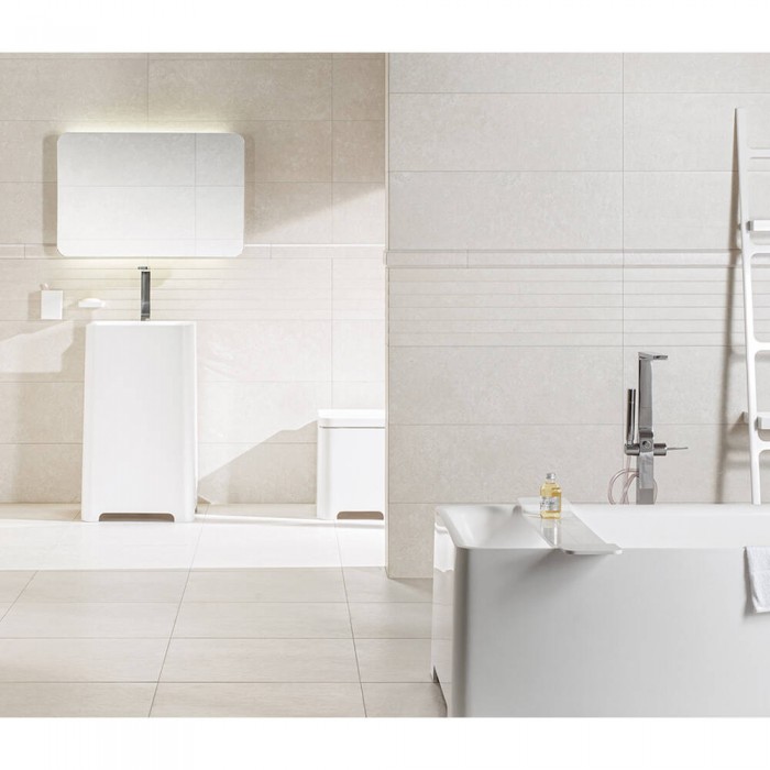 Плитка Lasselsberger Rako BASE WR1V5431 light beige relief 10×898×298