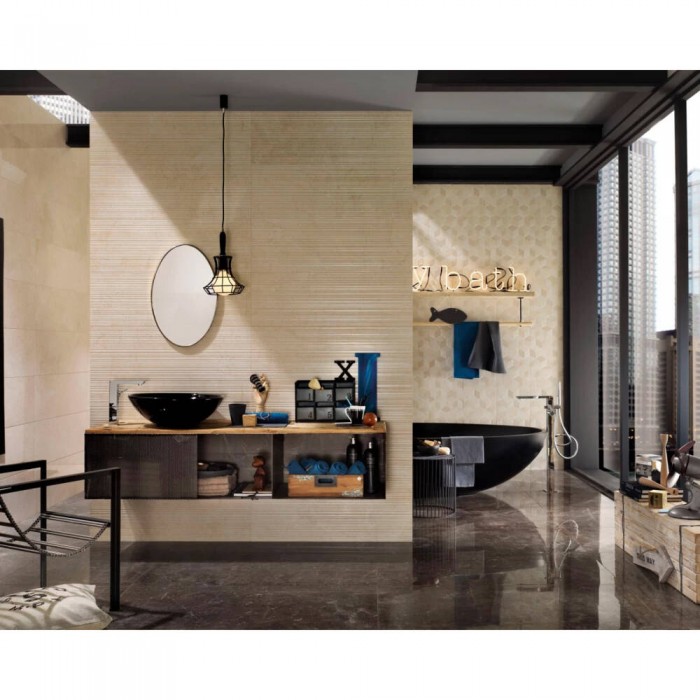 Керамогранит Impronta Beige Experience BE04BALA DARK EMPERAD. LIV. SQ. LAP. 10×1200×600 под камень