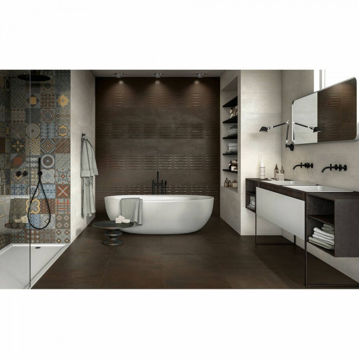 Керамограніт Novabell Forge Metal Frg-62Rt Bronzo Rett 60x120 см