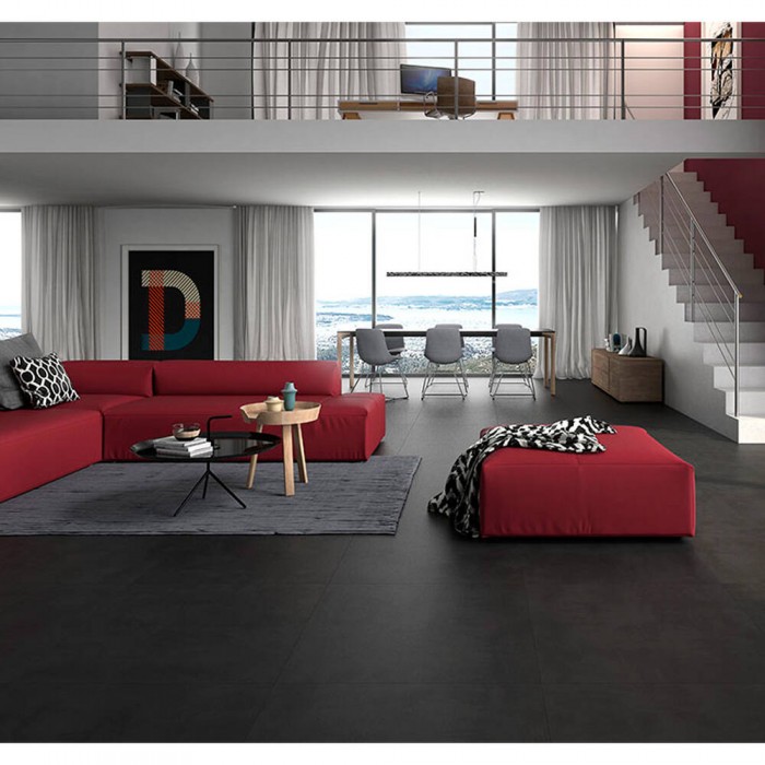 Керамограніт Geotiles Cemento Negro Rect 30x60 см