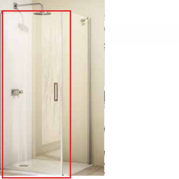 Душові двері Huppe Design Pure 8P0602.123.321 90х190 см розпашні