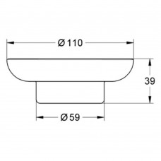 Мильниця Grohe Essentials 40368001 запасна без тримача