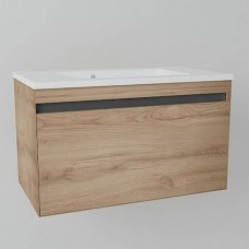 Тумба з раковиною Devit Up 0020120L підвісна 60 см світлий дуб