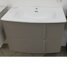 Тумба з раковиною Royo Wave 126476+123067 підвісна 80 см сірий матовий + раковина Trend
