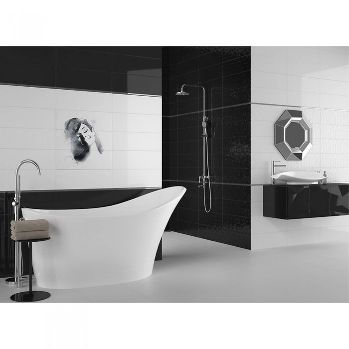 Плитка Cersanit Simple Art WHITE GLOSSY 9×600×200