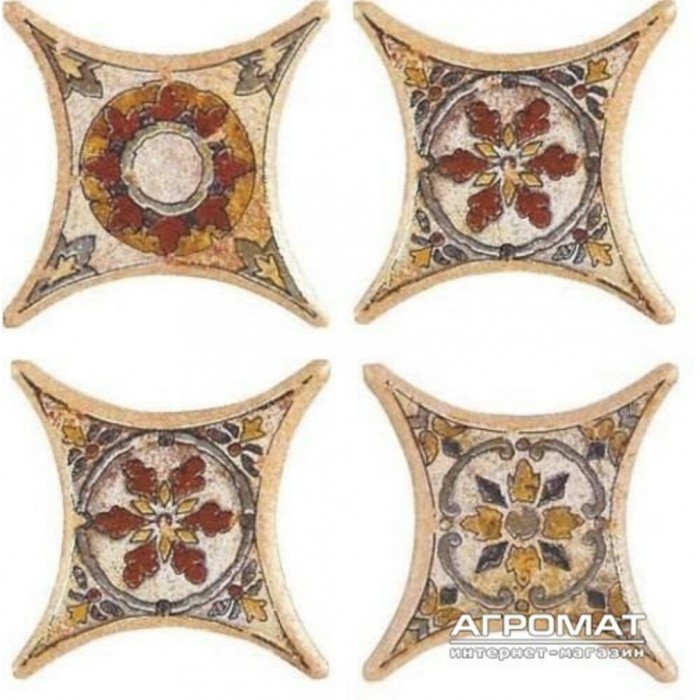 Напольная плитка Azulev Octogonal Декор ESTRELLA TARANCON BEIGE 6×67×67