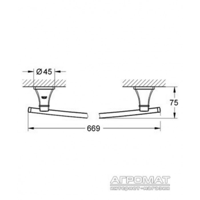 Тримач для рушників Grohe Grandera 40629000 хром