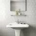 Плитка EQUIPE CERAMICAS Chevron Wall 23351 CHEVRON WALL WHITE MATT left