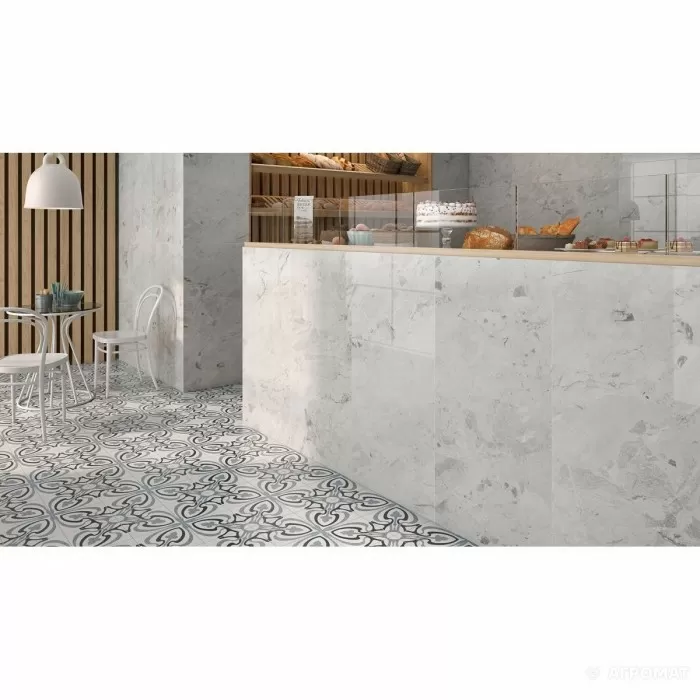 Керамогранит Pamesa CR. Santoro CR.SANTORO BLANCO (FAM 004/LEVIGLASS RECT) 11×1200×600 под мрамор