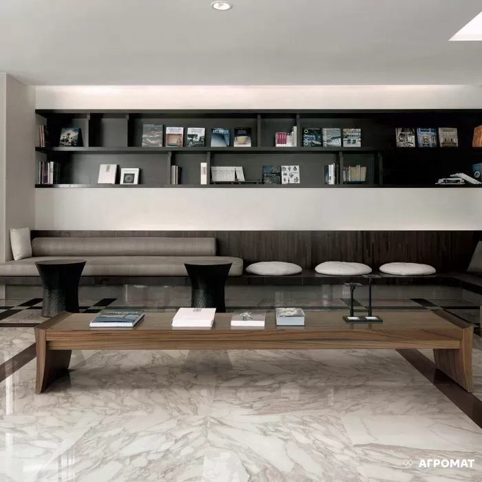 Керамогранит REX I Bianchi 736000 CALACATTA NAT RETT 10×1800×800 под мрамор