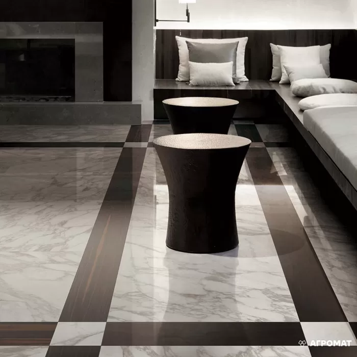 Керамогранит REX I Bianchi 736000 CALACATTA NAT RETT 10×1800×800 под мрамор