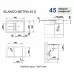 Мойка для кухни Blanco Metra 45 S бетон 525311