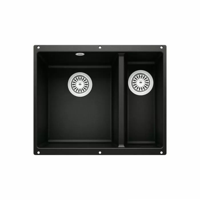 Мойка для кухни Blanco ROTAN 340/160-U SILGRANIT чёрный 526096 Мойка для кухни Blanco ROTAN 340/160-U SILGRANIT чёрный 526096