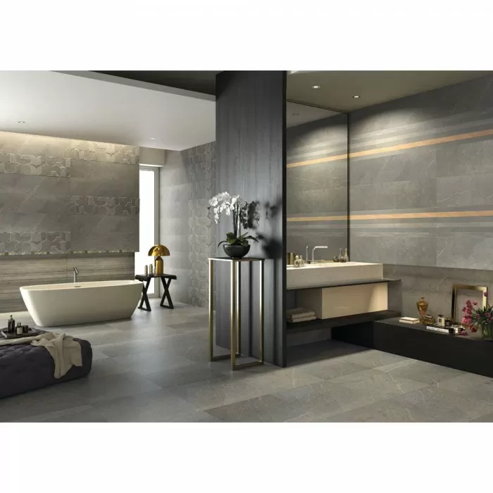 Плитка Gemma HORIZON DARK GREY STRIPE 2 12×1200×300