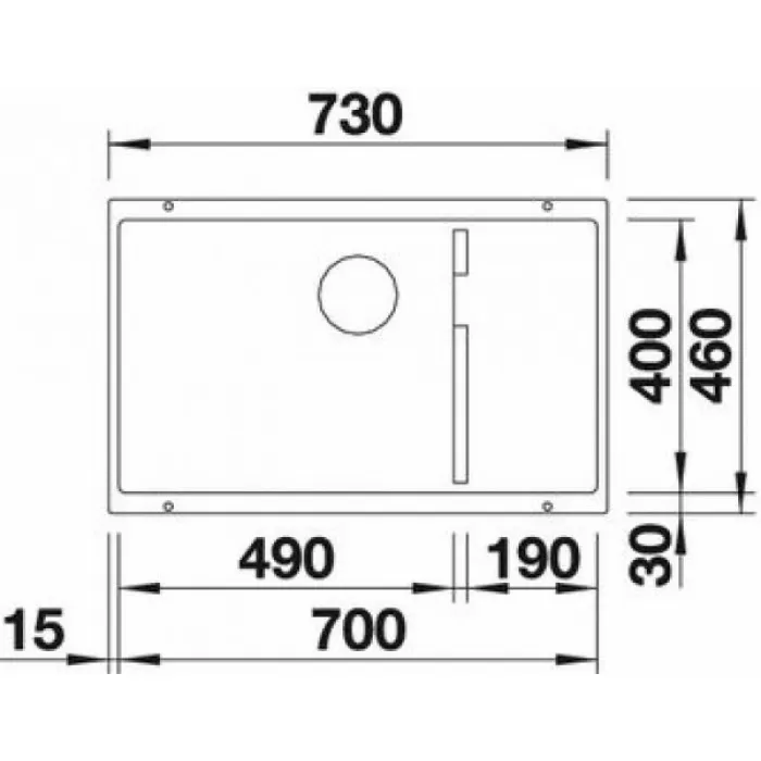 Мойка для кухни Blanco Subline 700-U Level жасмин 523543