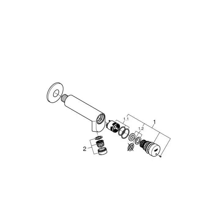 Grohe Euroeco Cosmopolitan T Нажимной автоматический вентиль (без функции смешивания) (36266000)