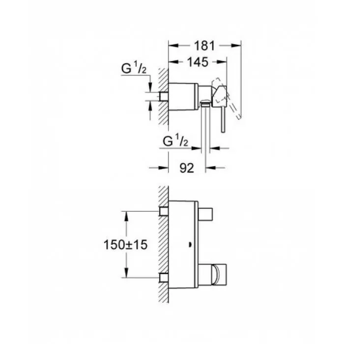 Смеситель однорычажный Grohe Allure 32846000
