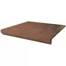 Сходинка з капіносом пряма Scandiano Rosso 30x33 код 6850 Ceramika Paradyz
