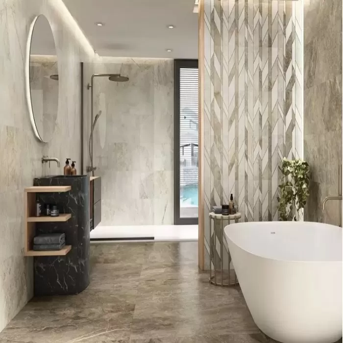 Плитка Porcelanite Dos 1220 SAND RELIEVE RECTIFICADO 10×1200×400