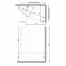 Gruppo Treesse Syria Box Easy Ванна угловая в современном стиле 153x103xh212 см