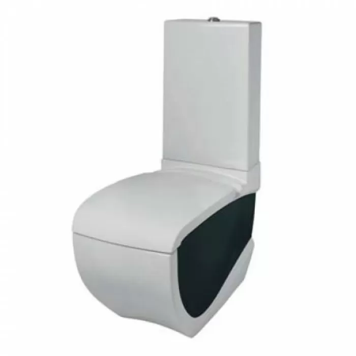 Унитаз-компакт Artceram Hi-Line (HIV003 01;50) white glossy/black bicolor Унитаз-компакт Artceram Hi-Line (HIV003 01;50) white glossy/black bicolor