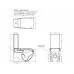 Унитаз-компакт Artceram Hi-Line (HIV003 01;50) white glossy/black bicolor