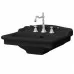 Керамическая раковина 68 см Artceram Hermitage, black glossy (HEL002 03;00)