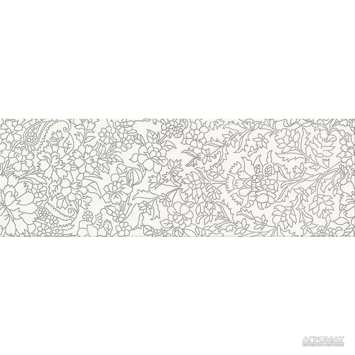 Плитка Opoczno Pret-a-Porter WHITE INSERTO FLOWER декор 10×750×250 Плитка Opoczno Pret-a-Porter WHITE INSERTO FLOWER декор 10×750×250