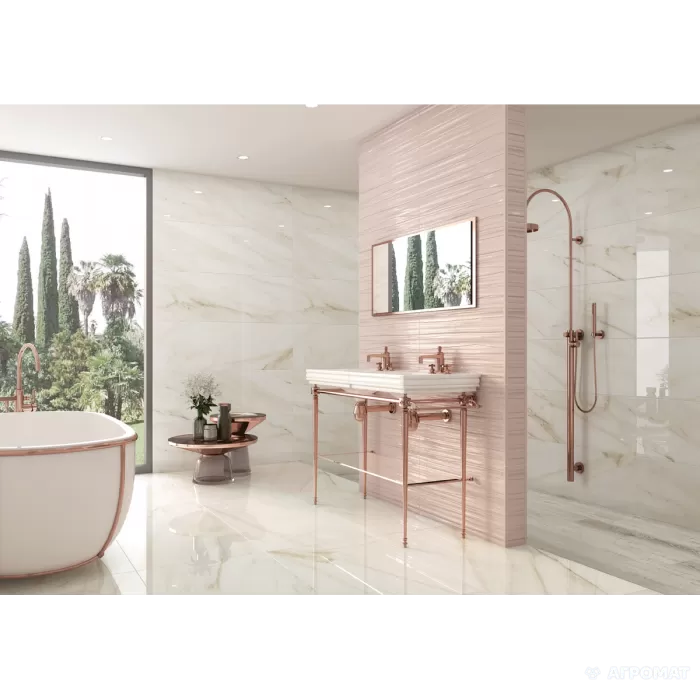 Плитка TAU Dozza GOLD 11×1200×400 под мрамор