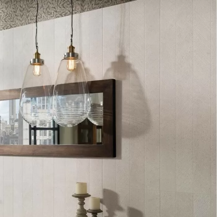Плитка Porcelanosa Spiga Bottega White под бетон