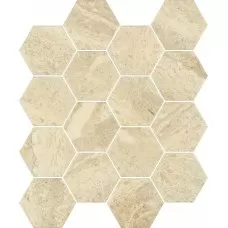 Мозаїка пресована Sunlight Stone Beige Hexagon 22x25,5 код 7070 Ceramika Paradyz