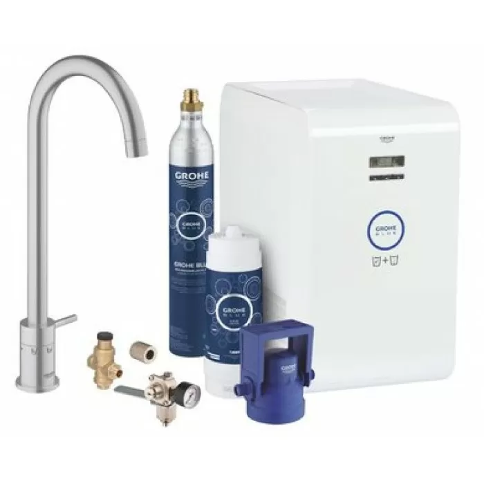 Смеситель со стартовым комплектом GROHE Blue Mono Chilled and Sparkling 31302DC1 Смеситель со стартовым комплектом GROHE Blue Mono Chilled and Sparkling 31302DC1
